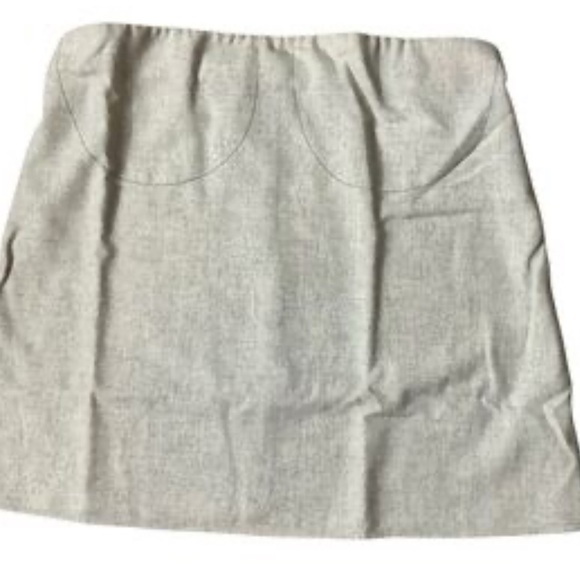 WeWoreWhat Tops - We Wore What Heather Light Gray Wool Blend Strapless Top
